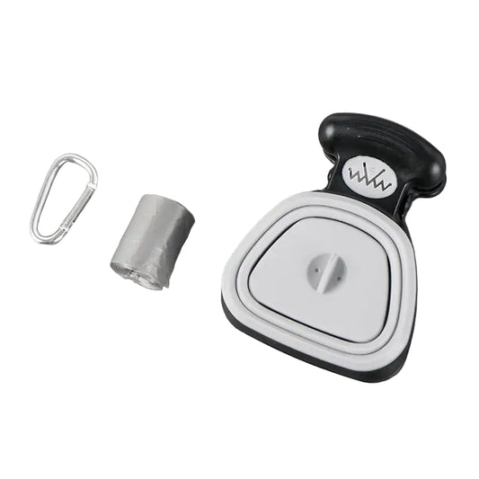 Foldable Travel Dog Poop Bag Dispenser with Spoon